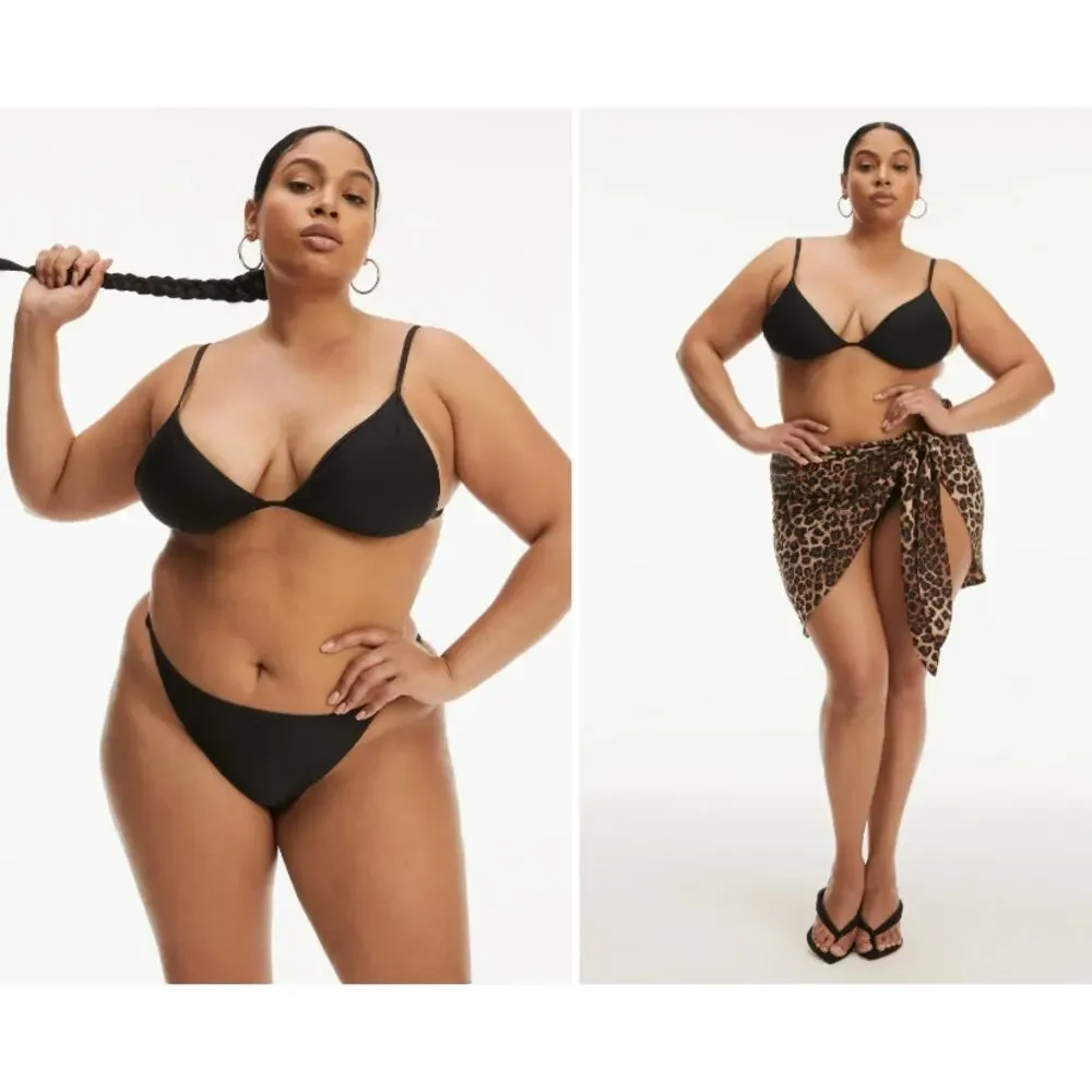 Good American Support Bikini Top‎ Shine Mink Plus 3x